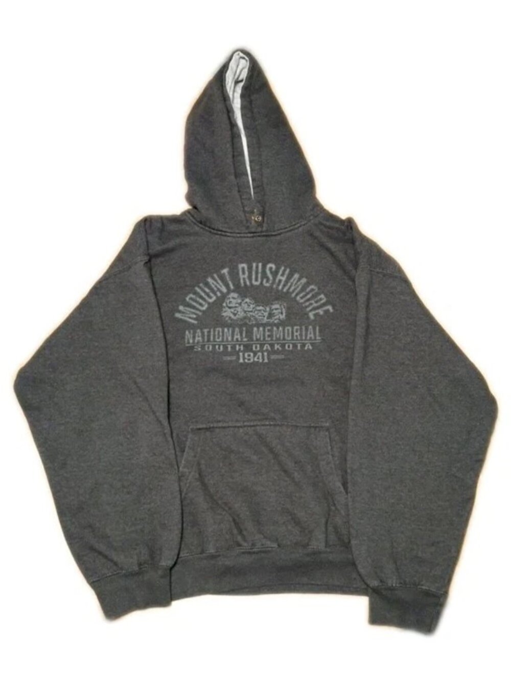 Mount Rushmore National Memorial Park Gray sweatshirt Hoodie XL No String